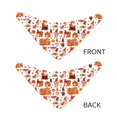 thumbnail image 3 of Naloa Autumn Gnome Dog Bandana Large and Small-Dog Scarf Bib Handkerchief Accessories for Dogs and Cats(S-L)-Small, 3 of 5