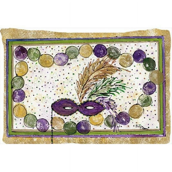 20.5 x 30 in. Mardi Gras Beads Moisture Wicking Fabric Standard Pillowcase