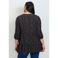 thumbnail image 2 of Avenue Women's Plus Size Ditsy Embroidered Tunic, 2 of 2