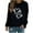 Black, variant on CFLVAEK Valentines Day Shirts Women Cute Double Heart Graphic T Shirts Casual Long Sleeve Blouse Tops Comfy Round Neck Holiday Shirt L