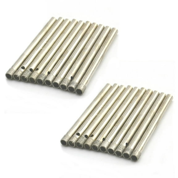 ILOVETOOL 20Pcs 7/64" inch 3.5mm Ultra-thin Diamond Lapidary Drill Bits Hole Saw 0.5mm Rim