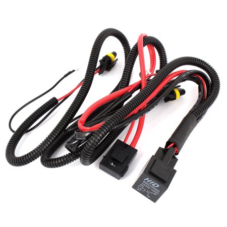 Unique Bargains HID Xenon Conversion Kit Relay Wiring Harness Adapter H7 12V