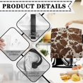 thumbnail image 4 of TSOVTHRID Brown Cow Pattern Kitchen Mixer Cover Dustproof Small Appliance Covers Stain Resistant Dust Cover Kitchen Aid Mixer Assecories with Pocket for Various Kitchen Appliance Accessories,L, 4 of 7