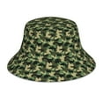 thumbnail image 1 of Fotbe Camouflage Dinosaur Sombrero Tipo Pescador con Estampado – Sombrero de Sol de Algodón de Moda para Playa, Golf, Pesca, 1 of 6