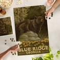 thumbnail image 3 of Lantern Press 1000 Piece Jigsaw Puzzle, Blue Ridge, Georgia, Black Bears, Oil Painting, 3 of 5