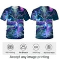 thumbnail image 3 of Rebaike Men’s Dragon Graphic T-Shirt, Fantasy Anime Style Short Sleeve Casual Tee, 3 of 7
