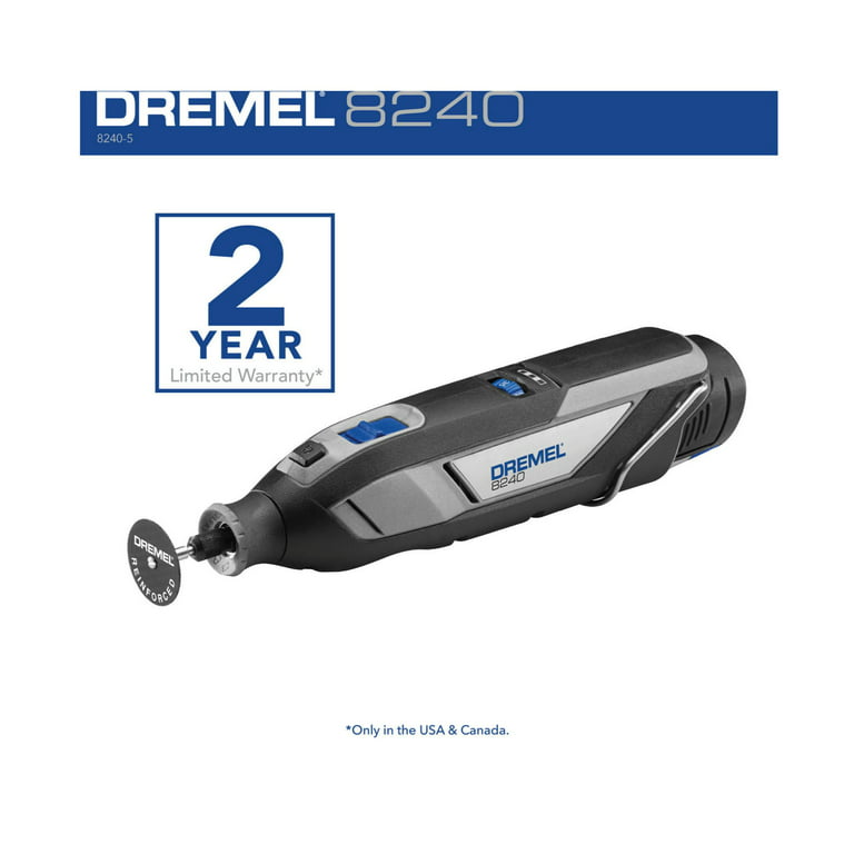 Dremel 8240 12V Quiet Cordless Rotary Tool with All-Purpose Accessory Kit 