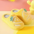 thumbnail image 5 of HCNTES Toddler Slippers Kids Soft Home Slippers Children's Winter Warm Indoor Shoes Baby Boys Girls Cute Cartoon Design House Shoes(Yellow,12), 5 of 6