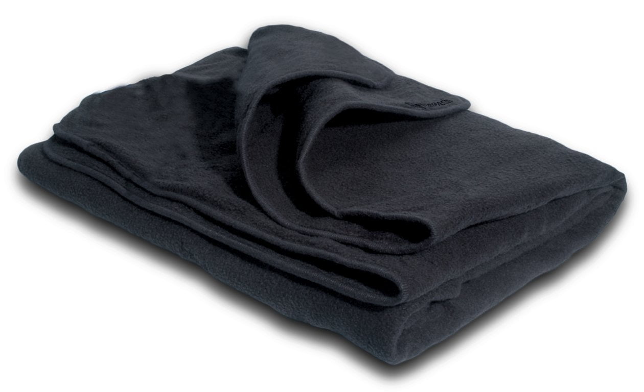 Zone Tech Classic Black Car Travel Blanket