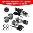 thumbnail image 3 of Ignition & Four Door Lock Cylinder Tumbler Barrel 4 Keys For Ford E Series Van 1997-2020, 3 of 6