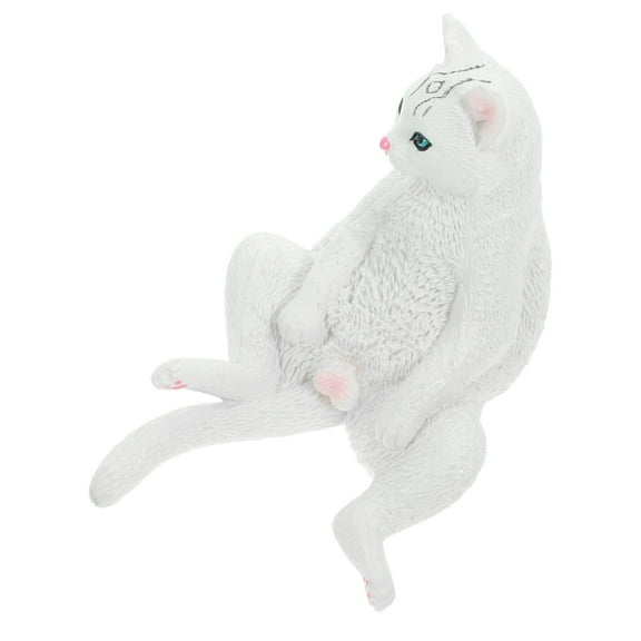 Raindrops Simulation Small Cat Statue Tabletop Decoration Cat Model Decor Cat Statue Cat Sculpture