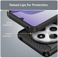 thumbnail image 5 of For Xiaomi Redmi 14C 4G Case Carbon Fiber Texture Brushed Anti Fingerprint Phone Back Cover - Black, 5 of 5