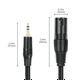 thumbnail image 4 of Cable Adaptador de 3,5 mm A XLR, Cable de Audio para Micrófono Balanceado de 1/8 de Pulgada con Conector TRS Estéreo y Conector Macho XLR de 3 Pines, 100 cm, 4 of 5