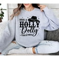 thumbnail image 5 of Holly Dolly Christmas Sweatshirt - Country Western Holiday Pullover, 5 of 6