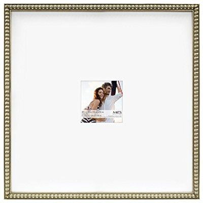- mcs 20x20 inch signature bead frame with 5x5 inch mat opening, champagne (47609)