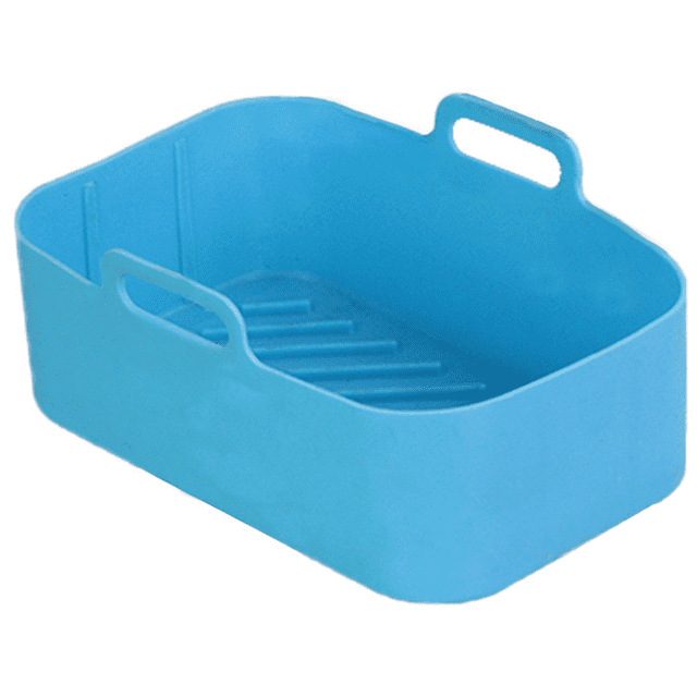 Cesta de freidora de aire de silicona: accesorios de cesta reutilizables, accesorios de freidora de aire resistentes al calor y fáciles de limpiar