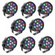thumbnail image 3 of Luz de Escenario Led Par Light 15W Rojo Azul Verde 12 Perlas Ac 90-240V LIXADA Luz, 3 of 7