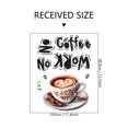 thumbnail image 4 of Adhesivos de pared de PVC «No Work No Coffee», 40 x 29 cm, 4 of 4