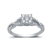 10KT GOLD 1/2 CTTW BRIDAL RG