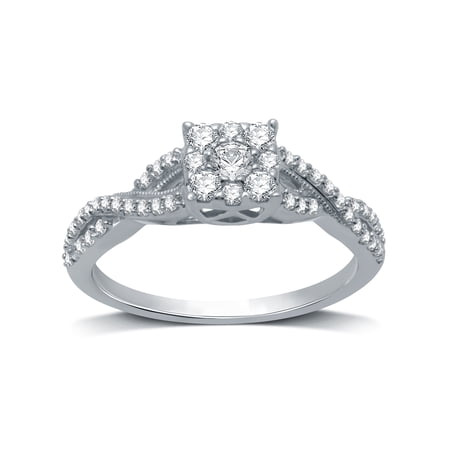 10KT GOLD 1/2 CTTW BRIDAL RG
