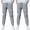 Gray, variant on Erwazi 2 Pack Boys Jogger Pants Casual Lightweight Cotton Linen School Uniform Pants Loose Fit Elastic Waist Drawstring Trousers