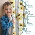 thumbnail image 3 of Blackout Kids Curtains,White Sunflower Childrens Insulated Curtains Set Of 2,Bedroom Essentials,Toddler Room Decor 52x63in(132x160cm), 3 of 4