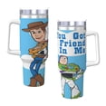 thumbnail image 4 of Woody Buzz Story Bouteille d'Eau 40oz Ice Bully avec Poignée Paille de Bouteille Sport Isolée en Acier Inoxydable Réutilisable Étanche Gobelet de Voiture, 4 of 9