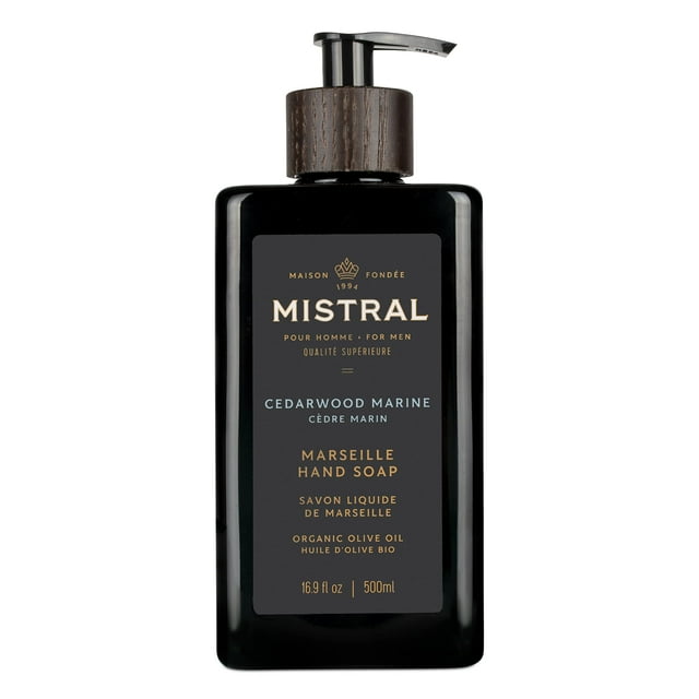 Mistral Jabón de Manos Natural para Hombre Cedarwood Marine