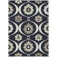 thumbnail image 2 of Addison Rugs Chantille Indoor/Outdoor Transitional Medallions Black Washable Rectangle Rug, 10' x 14', 2 of 6