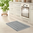 thumbnail image 3 of PiccoCasa Memory Cotton Bath Kitchen  Bathroom  Mat Pad Carpet Rug Doormat 2 in 1 Gray, 3 of 8