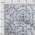 thumbnail image 1 of oneOone Cotton Poplin Navy Blue Fabric Artistic Mandala Sewing Craft Projects Fabric Prints By Yard 56 Inch Wide, 1 of 4
