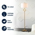 thumbnail image 5 of JONATHAN Y Juno 62.5" Transitional Glam Metal LED Floor Lamp, Gold Painting, JYL3064A, 5 of 8