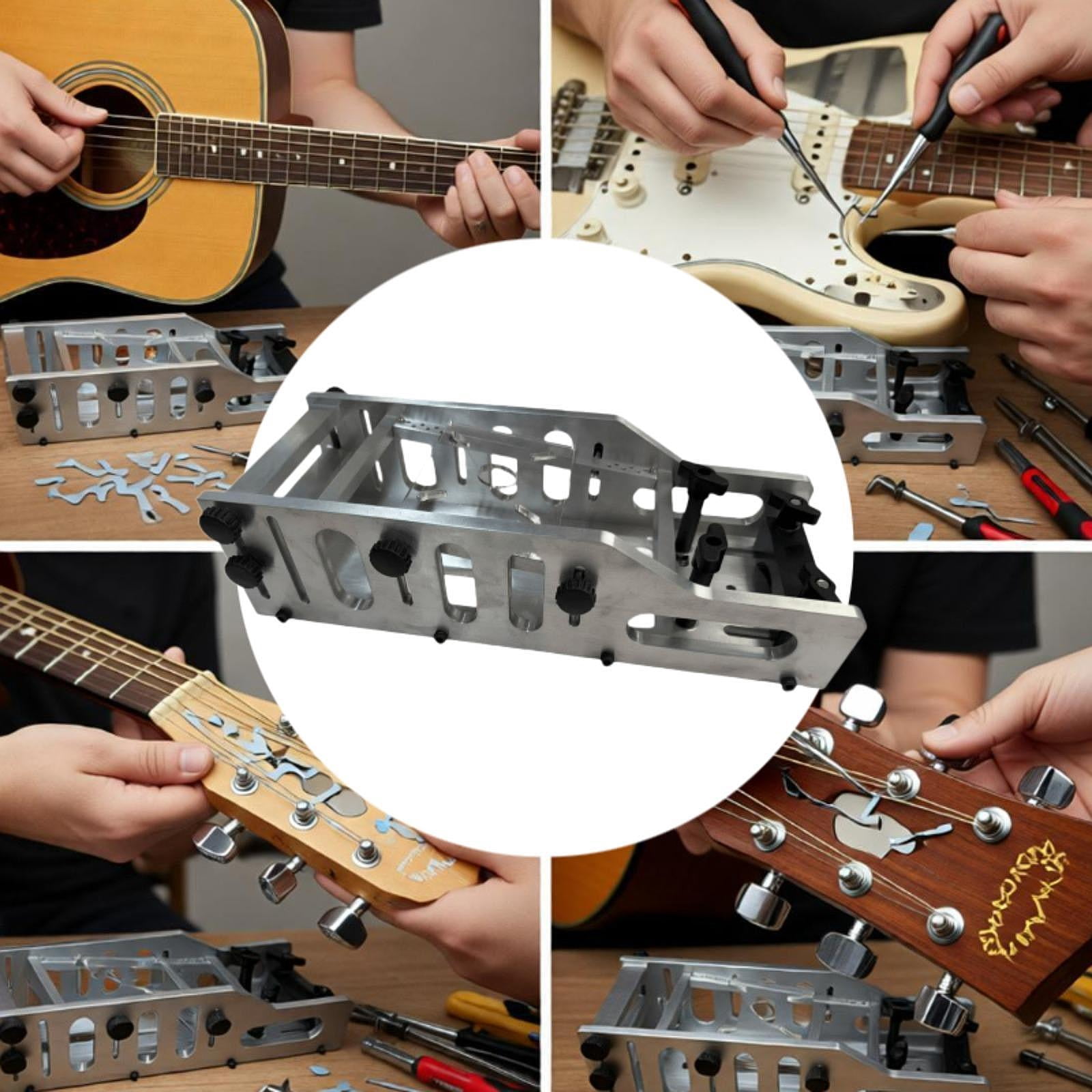LeeQinersw Guitar Head Fracture Repair Slot ,Head Repairing Gasket Versatile ,Long Performance Practical Reinforcement Tool for Bakelite