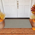 thumbnail image 5 of JilgTeok 1 Packs Fall Thanksgiving Door Mat Non Slip Outdoor Indoor Entryway Rug Striped Front Porch Layering Decor for Patio Welcome Mat Holiday Season, 5 of 7