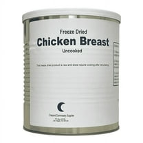 Military Surplus Freeze Dried Whole Chicken Breasts #10 Can Uncooked Food for Camping, Hiking and Back packing- 1 Can