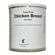 Military Surplus Freeze Dried Whole Chicken Breasts #10 Can Uncooked Food for Camping, Hiking and Backpacking - 6 Cans