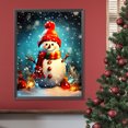 thumbnail image 2 of Pintura De Diamante 5D DIY Taladro Redondo Completo Kit De Muñeco De Nieve Iluminado Decoración 30x40cm, 2 of 9