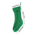 thumbnail image 3 of Christmas Stockings,Knitted Socks Christmas Decoration,Christmas Cable Knit Stocking,11.81 Inch Knitted Xmas Stocking,Christmas Party Fireplace Family Hanging Stocking Decorations,Green, 3 of 5