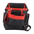 thumbnail image 3 of 600D Oxford Cloth Tool Waist Bag Pocket Tool Pouch for Electrician Carpenter Black, 3 of 8