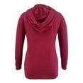 thumbnail image 5 of T-shirt de Maternité Irrégulier Ourlet Doux Manches Longues Col Rond Basique Allaitement à Capuche, 5 of 5