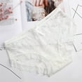 thumbnail image 2 of Women Sexy Lace Panties Low Waist Comfortable Breathable Mesh Underwear Soft Stretchable Bow Design, 2 of 2