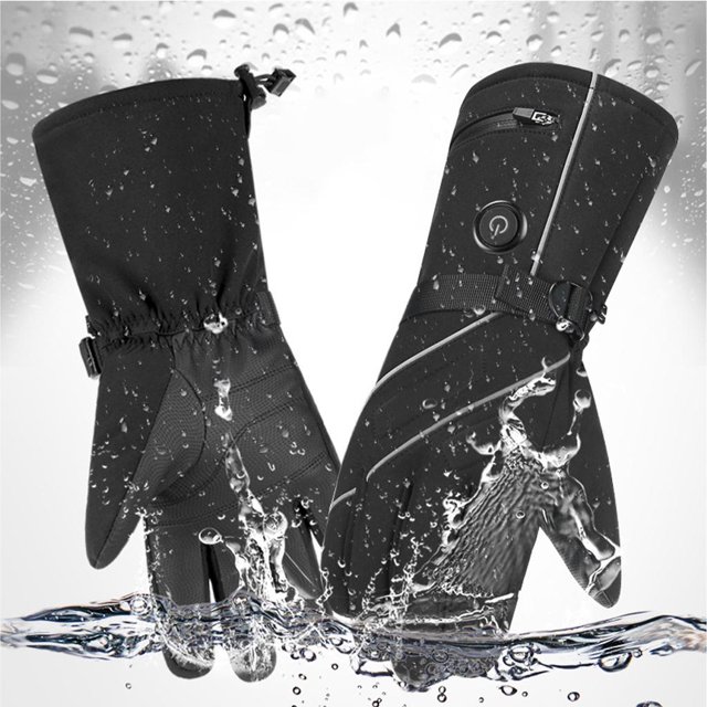 Guantes térmicos recargables con pilas invierno cálido a prueba de viento calentador de manos eléctrico apto para correr snowboard al aire libre sende Soledad guantes calefactados