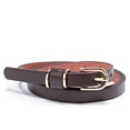 thumbnail image 2 of Beltox Women’s Skinny Leather Coffee Belt Waist or Hips Ornament Size 32, 2 of 5