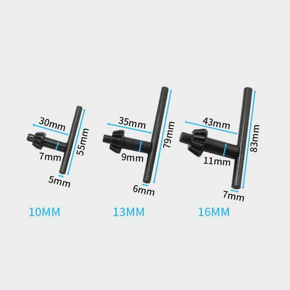 Fit for Drill Chuck Key 10Mm/13Mm/16Mm Manual Repair Tool Accessories 10Mm
