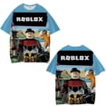 thumbnail image 1 of Roblox T-shirt Été Décontracté Manches Courtes Imprimé 3D Tee Shirt Imprimé Col Rond Dessin Animé Gaming Sebneei, 1 of 3
