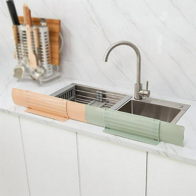 Sink Adjustable Water Baffle Pool Water Splash Guards With Suction Cup Hook Bathroom Wash Basin Guard Board Kitchen Accessories