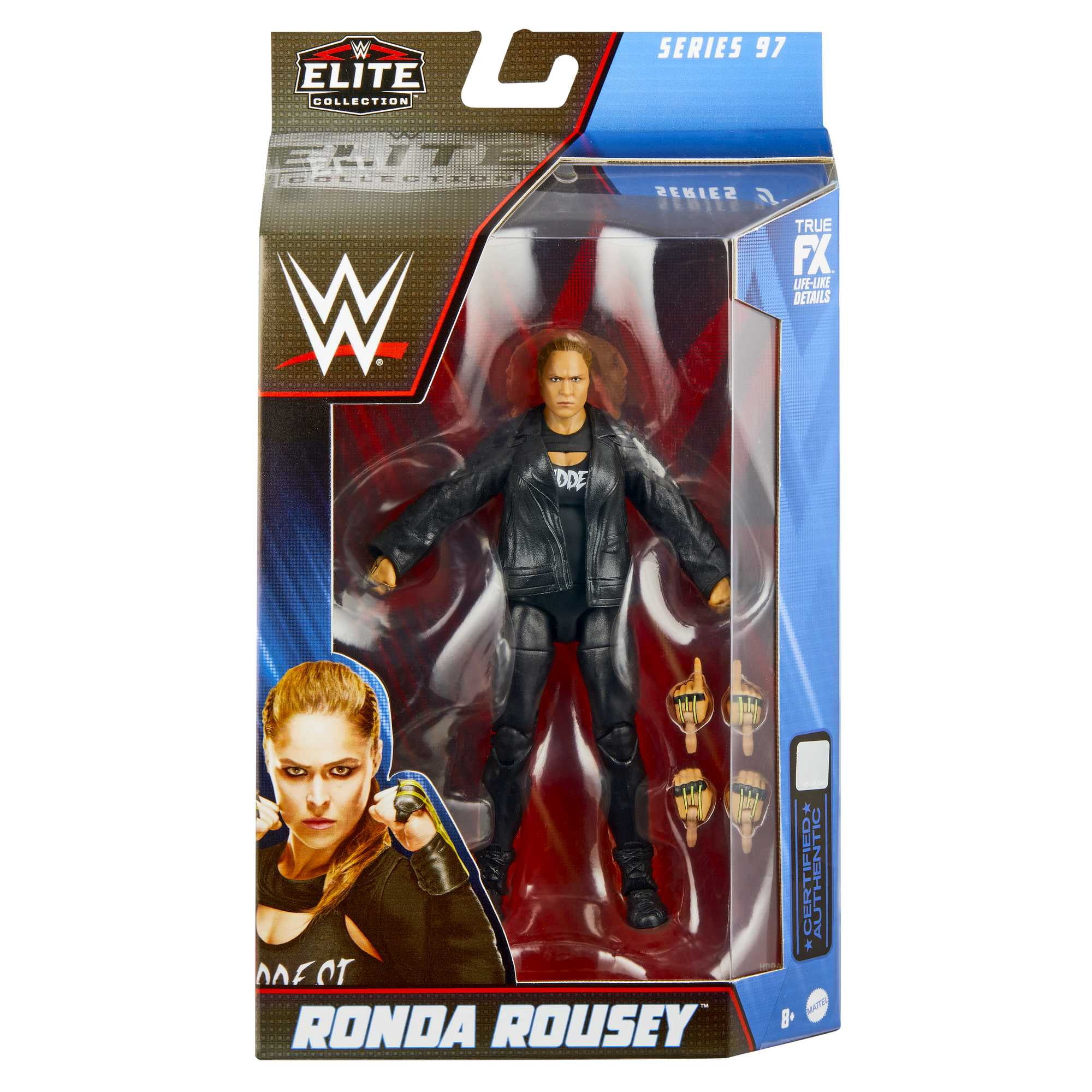 WWE Elite Collection Ronda Rousey Action Figure with Accessories, Posable Collectible (6-inch)