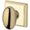 Gold, variant on Baldwin Reserve Pvelltsr150 Privacy Ellipse Knob And Traditional Square Rose With 6Al Latch And Dual Strike Satin Nickel Finish