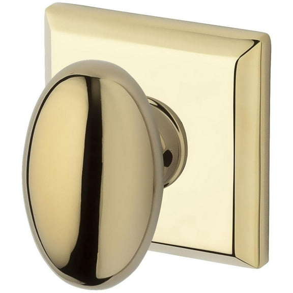 Baldwin Reserve Enelltsr003 Entry Ellipse Knob And Traditional Square Rose With 6Al Latch And Dual Strike Lifetime Brass Finish