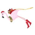 thumbnail image 4 of Adornos navideños de flamencos creativos, colgantes de flamencos de resina roja de sandía, decoraciones para árboles, adornos colgantes decorativos, decoración colgante de flamencos, 4 of 5